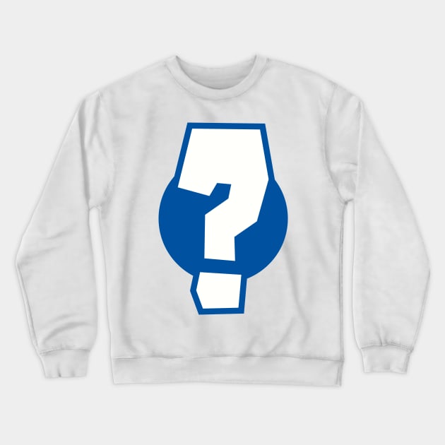 Whyboy's Question Mark Crewneck Sweatshirt by ToonGrin.com